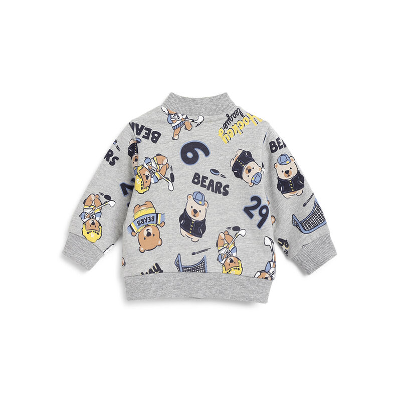 Boys Light Grey Printed Sweatshirt image number 1